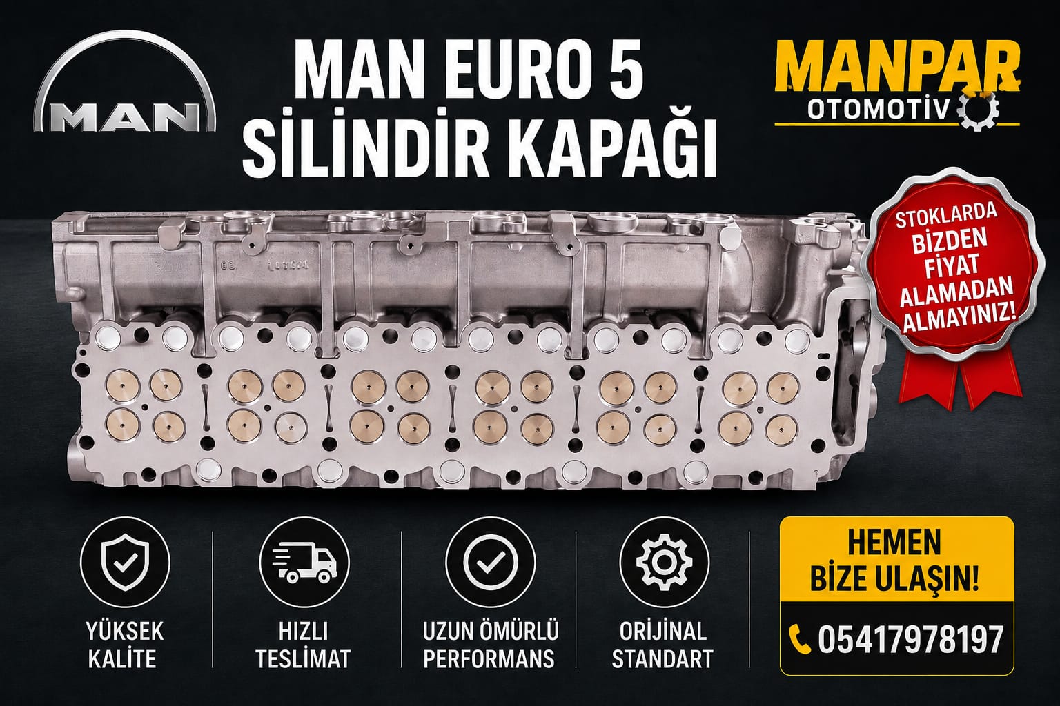 MAN EURO 5 SİLİNDİR KAPAĞI - 